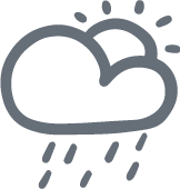 Partly Cloudy with Rain Icon